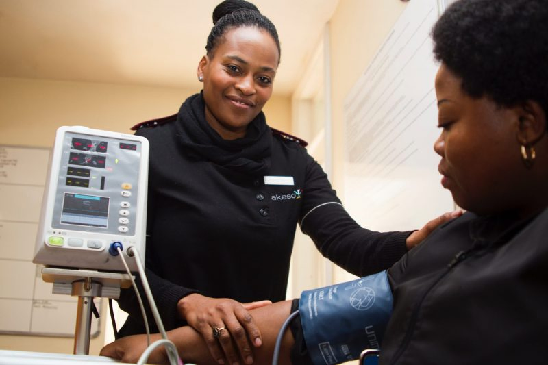 Woman Getting Her Blood Pressure Checked