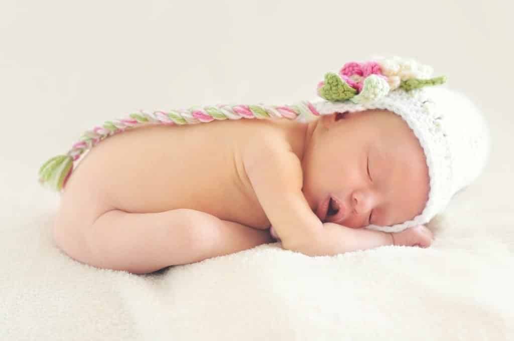 baby sleeps with mouth open
