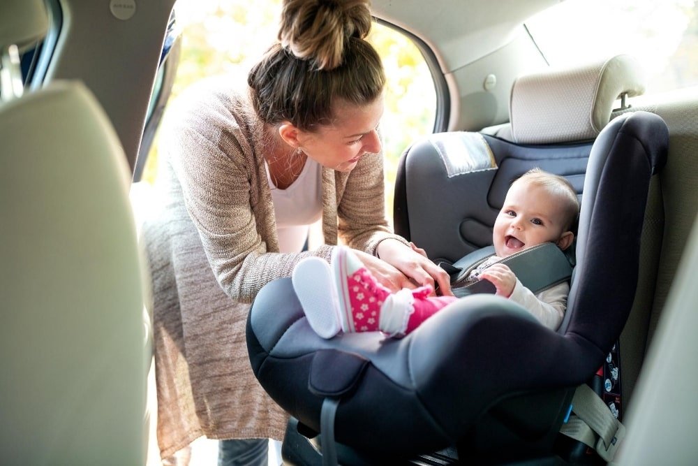 narrow child car seat