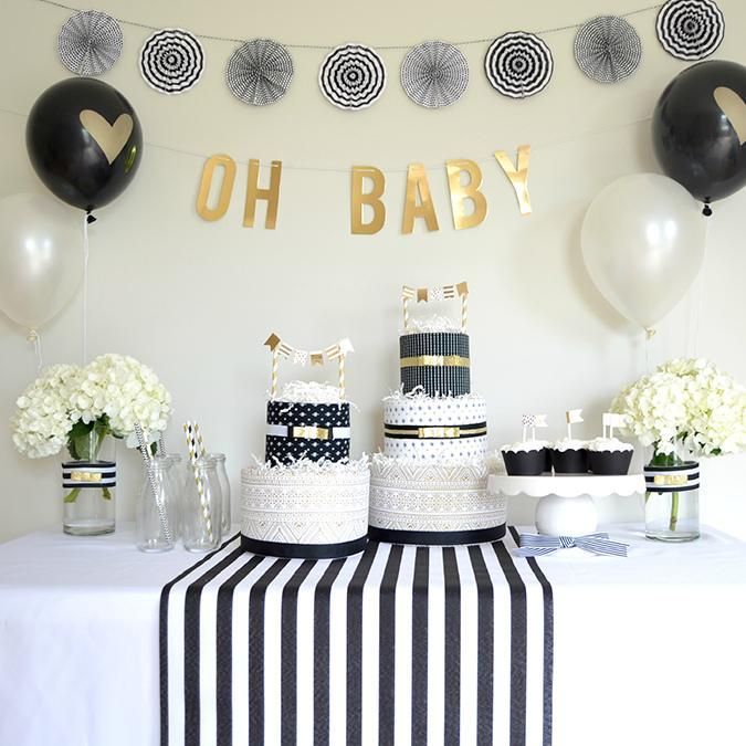 modern baby shower