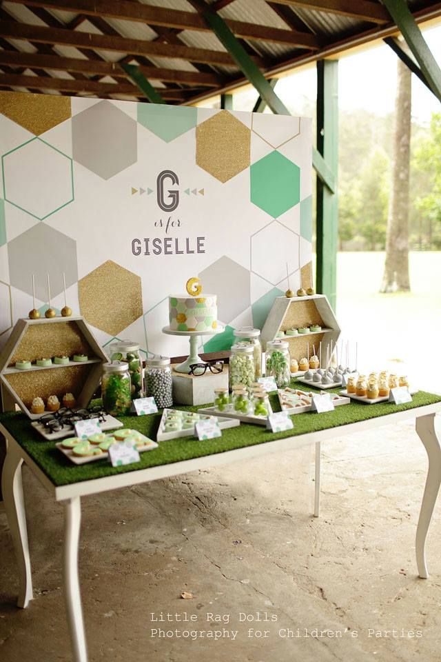 geometric baby shower