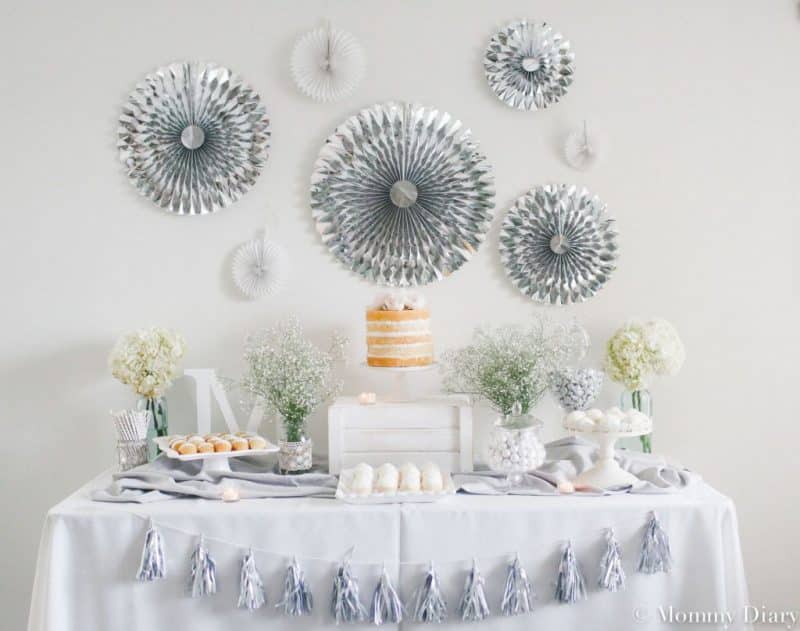 grey baby shower