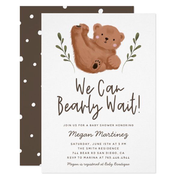 bear baby shower
