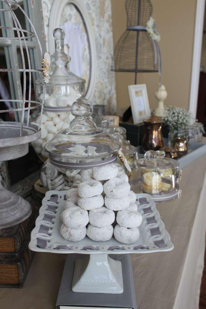 Yellow, grey and white brunch Baby Shower Party…