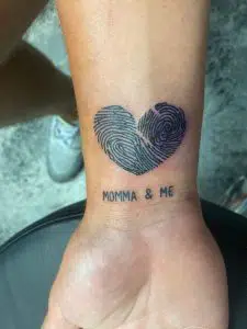 mother and son tattoo