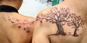 Mother son tattoo