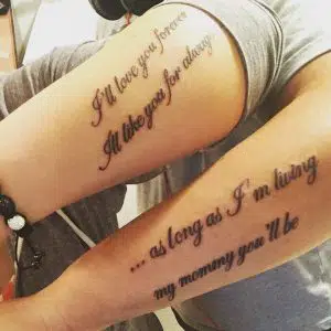 mother son tattoos