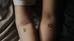 sun and moon tattoo